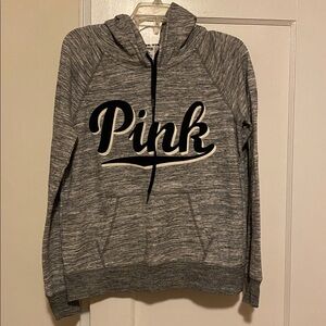 Victoria’s Secret PINK grey logo pullover size medium